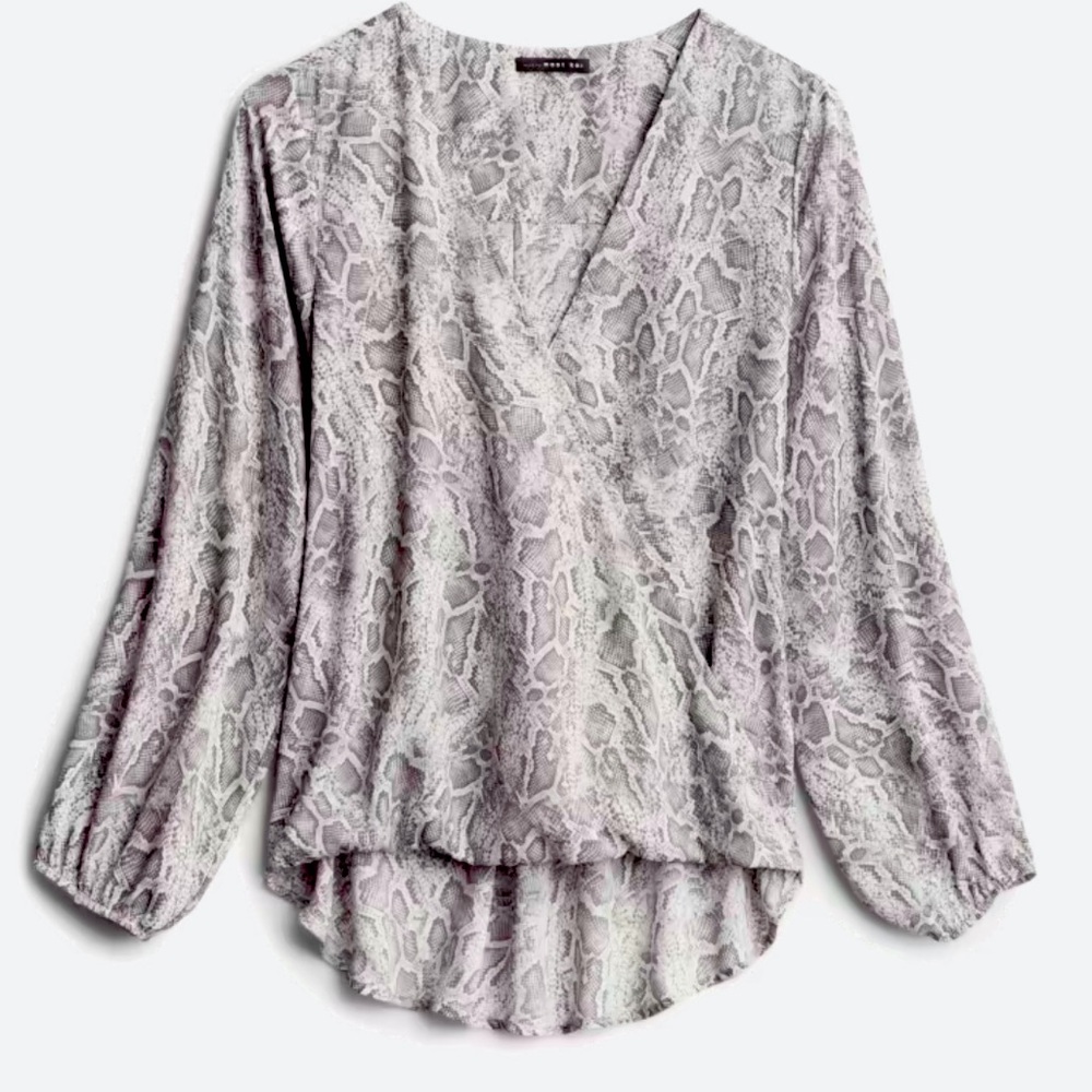 NWT Snakeskin Blouse